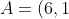 A = (6,1), B=(5,3), C = (2,5)